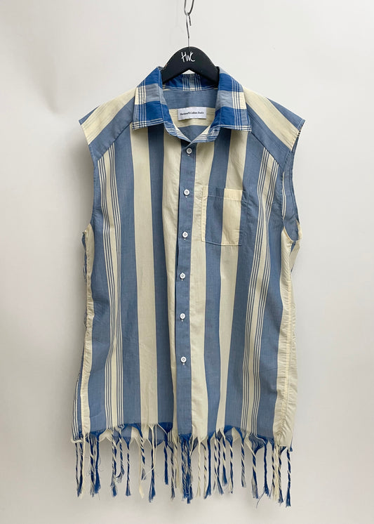 Blue & White // Sleeveless Shirt